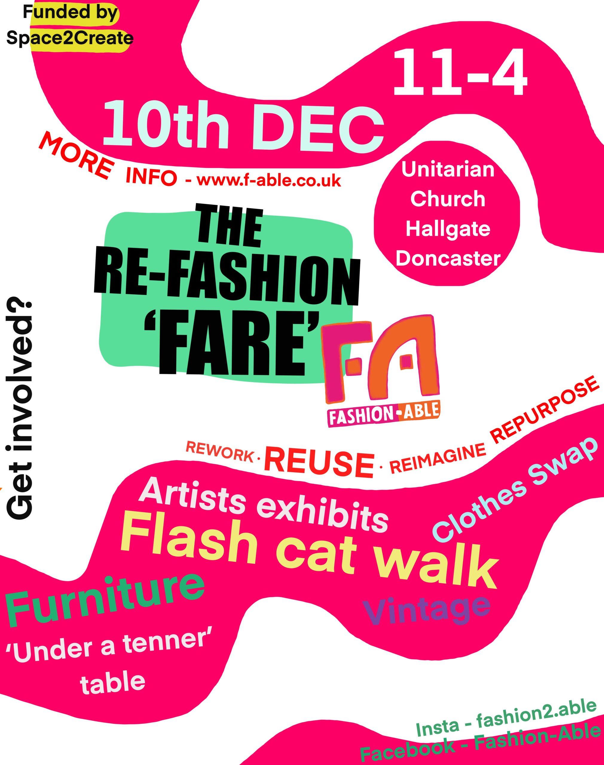 Poster to advertise the Re-Fashion Fare
